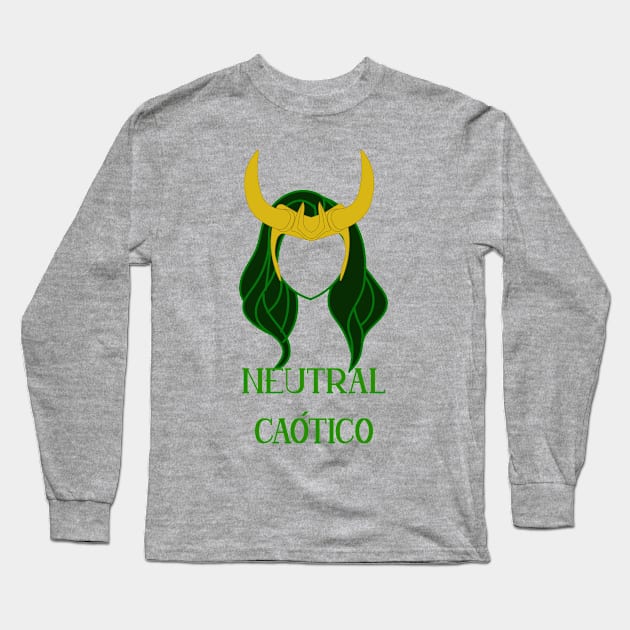 Loki Neutral Caótico Long Sleeve T-Shirt by RickdelaTorre
